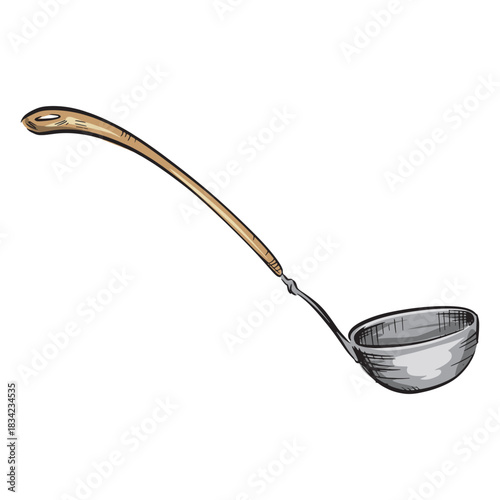 Steel ladle illustration