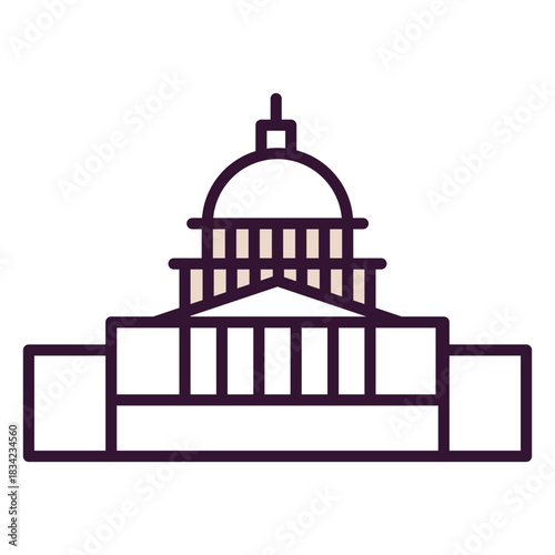 United states capitol icon
