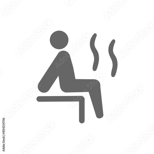 【Lifestyle Icons – Transport】 Sauna Icon / サウナアイコン（温泉・リラックス・健康）