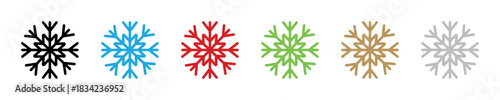 Snowflake vector Christmas icon logo snow illustration symbol graphic.