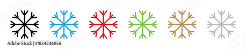 Snowflake vector Christmas icon logo snow illustration symbol graphic.