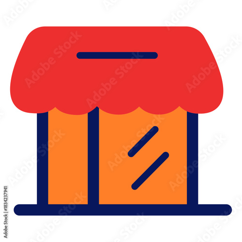 Store icon flat