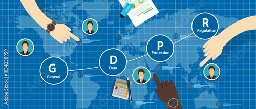 General Data Protection Regulation (GDPR) Concept Vector Illustration