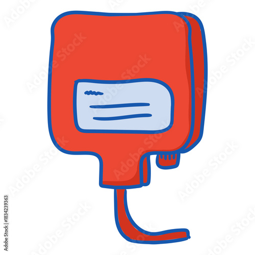 Nurse equipment blood bag color