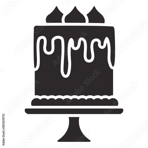 Chocolate cake black