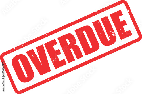 Red prescribed text within grunge rectangular stamp represents doctor's order on white background