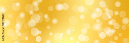 Gold Bokeh Light Background. Wallpaper. Vector Illustration