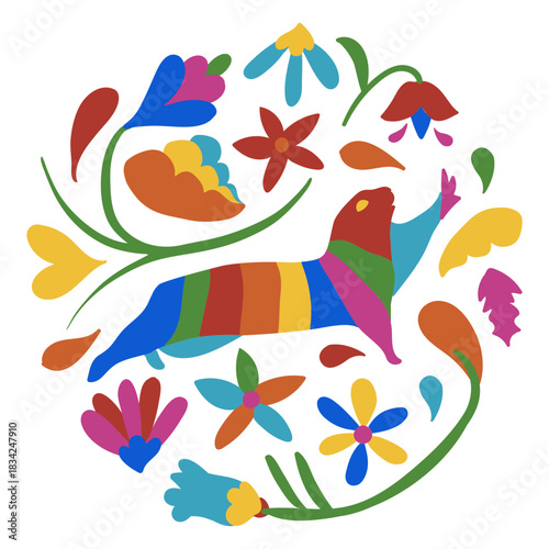 Otomi style prairie dog