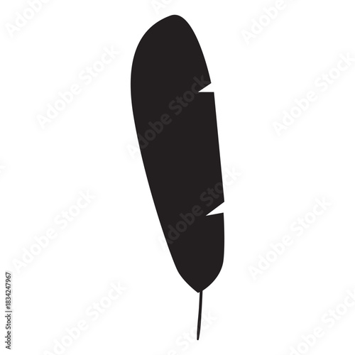 Simple feather silhouette