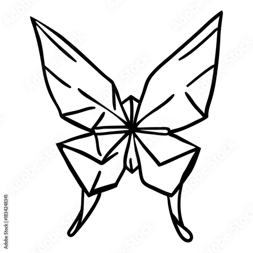 Origami butterfly stroke