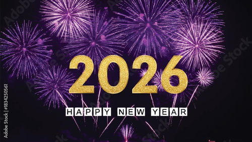 2026 happy new year fireworks