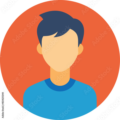 Clean user profile placeholder icon set for ui design featuring avatar elements