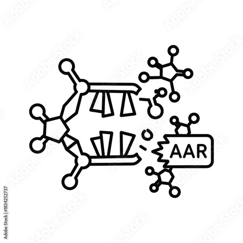 DNA/RNA Strand Breakage with AAR Fragment Icon