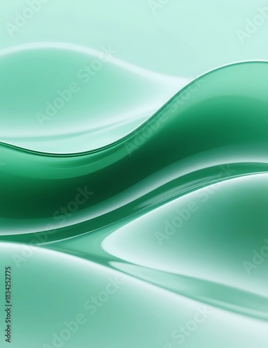 abstract green wave background