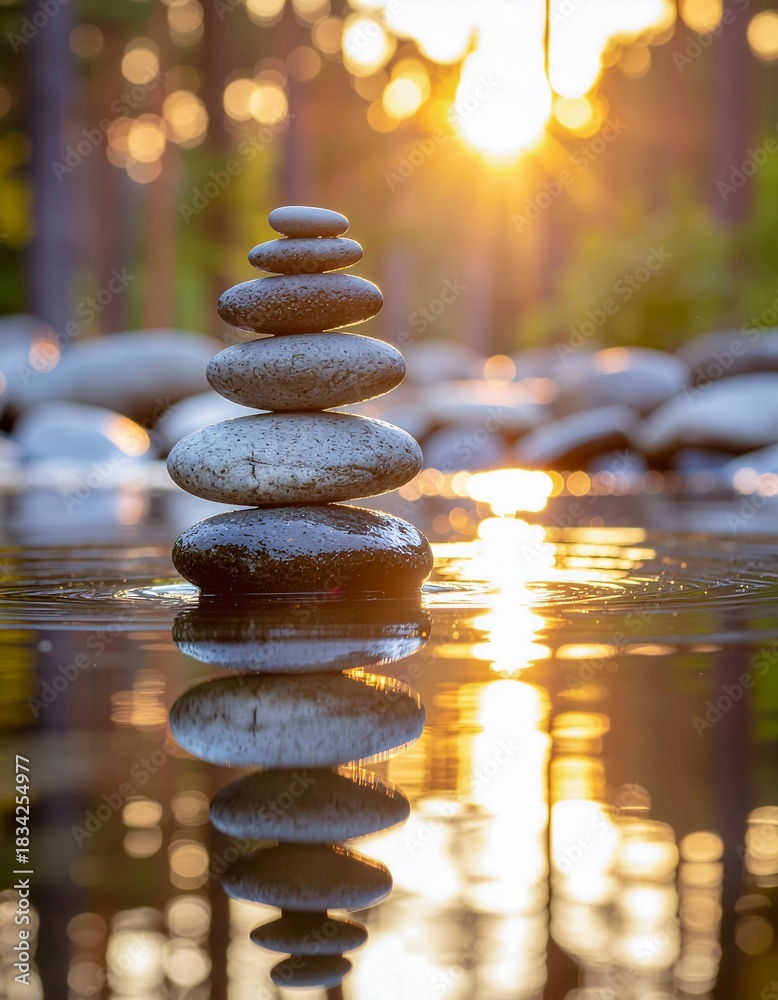 Obraz premium stack of stones
