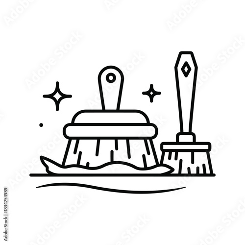 Cleaning Brushes Icon