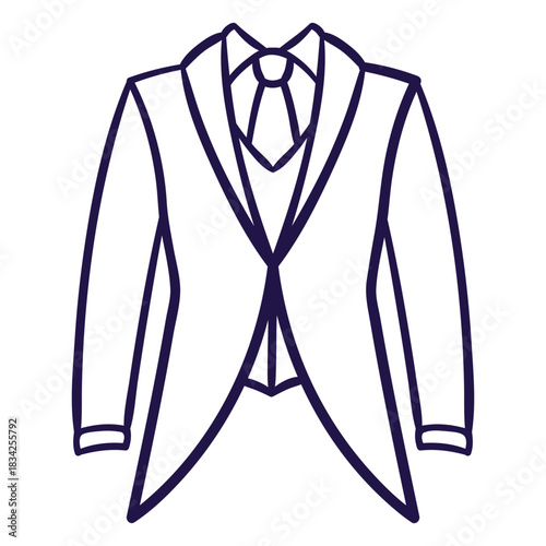Wedding suit stroke