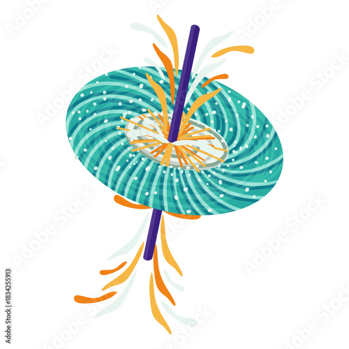 Worm hole illustration