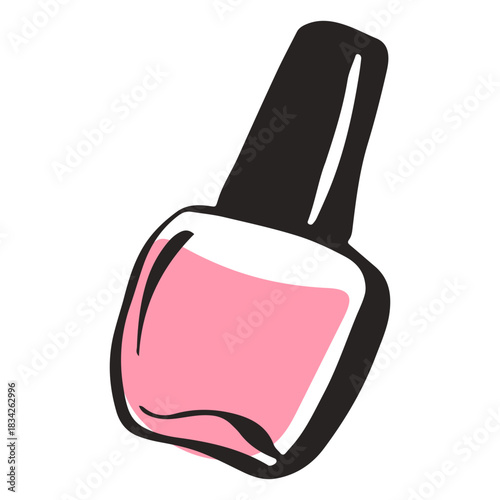 Hand drawn colored nail polish