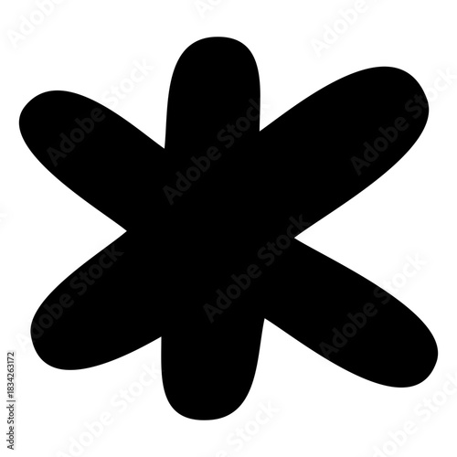 Asterisk punctuation stroke