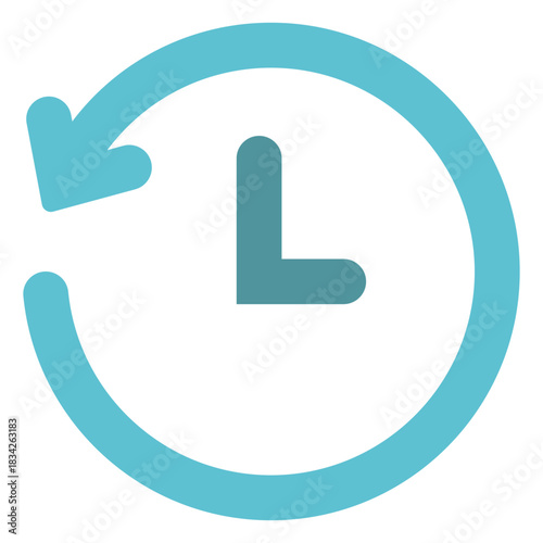 Around the clock flat icon
