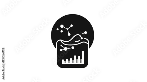 Scientific research and data analysis icon