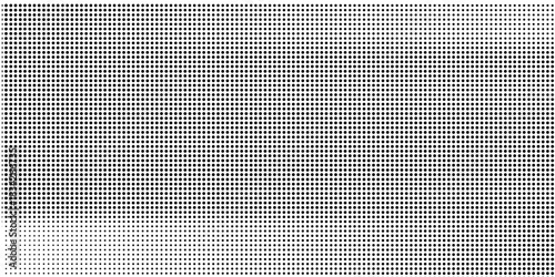 Yellow halftone pattern. Retro comic gradient background. Bright orange pixelated dotted texture overlay. Cartoon pop art faded gradient pattern. Vector backdrop for poster, banner, advertisement