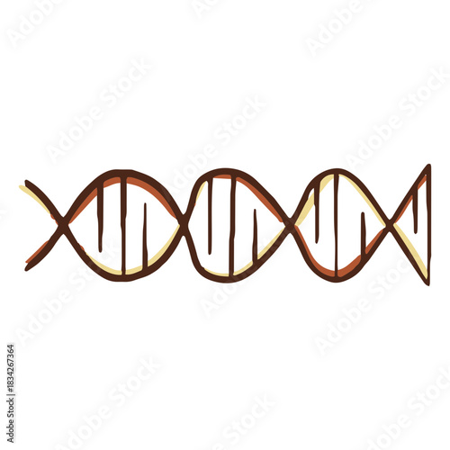 Dna genes illustration