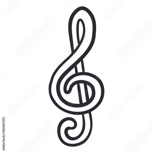 Music note stroke