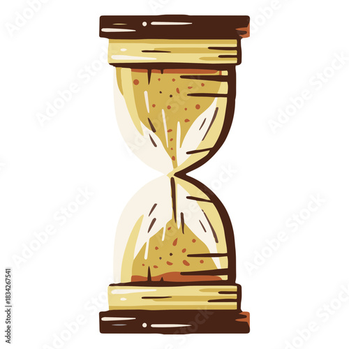 Old hourglass illustration