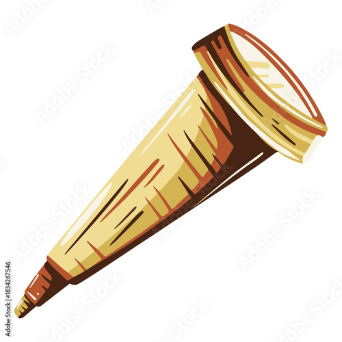 Old telescope illustration