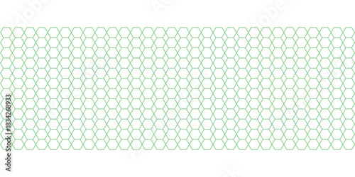 Honeycomb pattern background seamless vector design with light green lines perfect for modern and minimalist designs