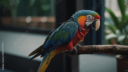 red and yellow macaw