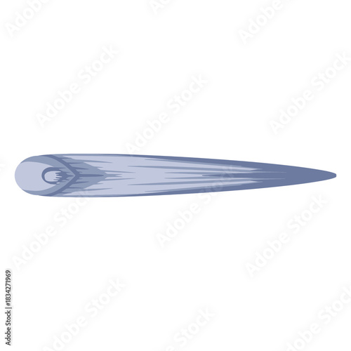 Orbiting comet illustration