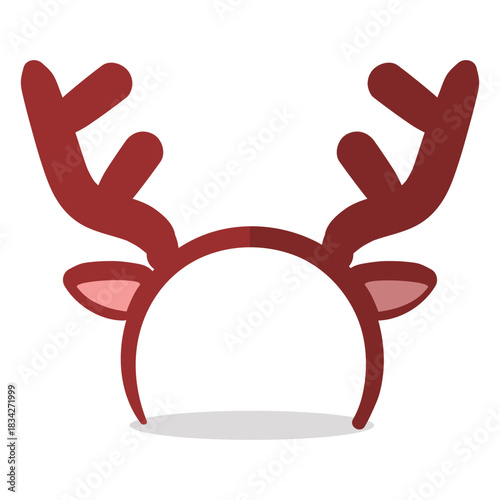 Reindeer headband illustration