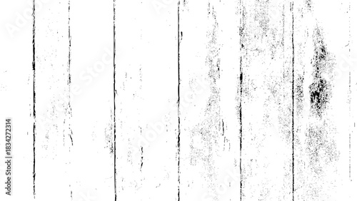 Grunge distressed wood plank texture overlay with vertical lines and effect Vector, illustration