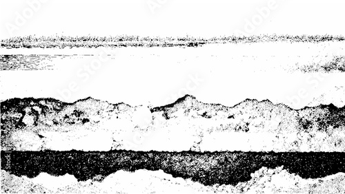 Gritty layered abstract texture with rough distressed grunge details on white Vector, illustration