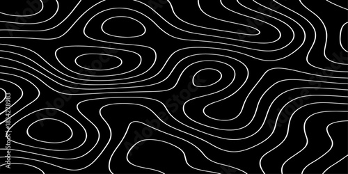 Advanced Topographic Map Contour Lines Vector Illustration Design for Landscape, Cartography, and Elevation Mapping Projects.