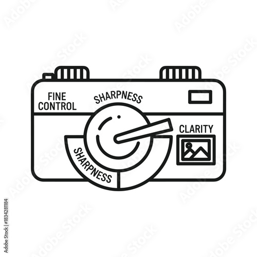 Photography Sharpness & Clarity Control Panel Icon