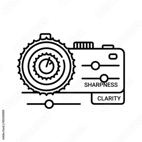 Image Sharpness and Clarity Adjustment Icon