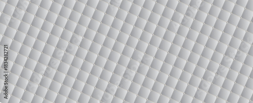Luxury upholstered backdrop. Stitched layered background pattern. Leather textured sofa background. vector