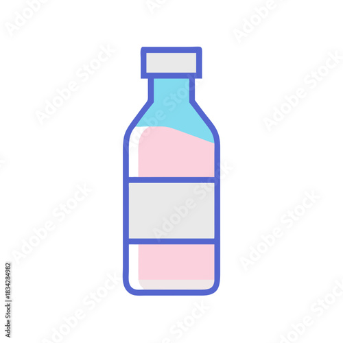 bottle of water isolated on white