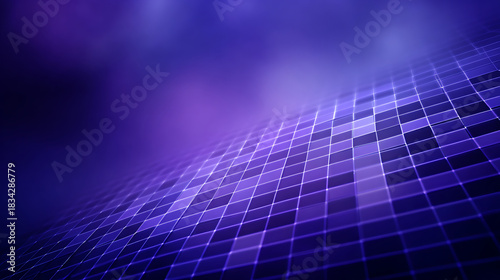 Beryl blue to slate purple tech gradient with thin grid overlay and gentle glow for plain backdrop
