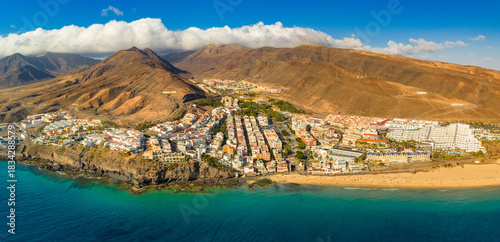Fotografie Morro Jable is a popular tourist town and former fishing village located on the
