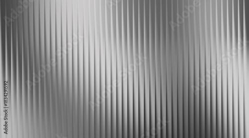 Silver metallic ribbed abstract background with flowing light and shadow patterns texture vertical