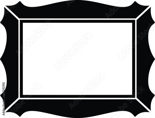 Ornate Frame Design for Displaying Artwork Photos or Certificates Elegant Border with Intricate Details Empty Space for Creative Projects Presentation and Decoration