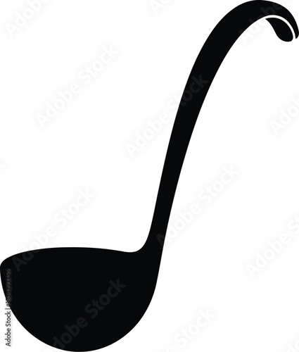 Black ladle silhouette icon