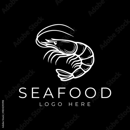 Aquatic Animal Lobster for Seaside Restaurant Seafood Logo Design