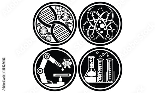 Science and Biotechnology Icon Set