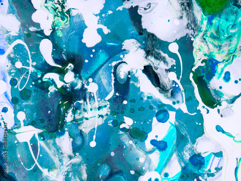 custom made wallpaper toronto digitalAbstract fantastic creative hand painted background, marble and brush texture, abstract ocean, acrylic painting.